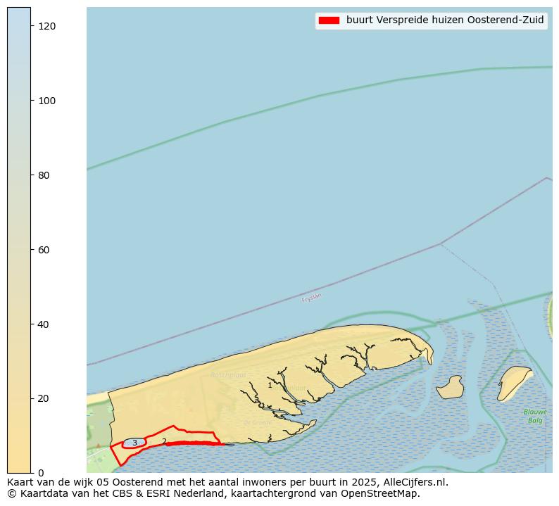 Afbeelding van de buurt Verspreide huizen Oosterend-Zuid op de kaart.