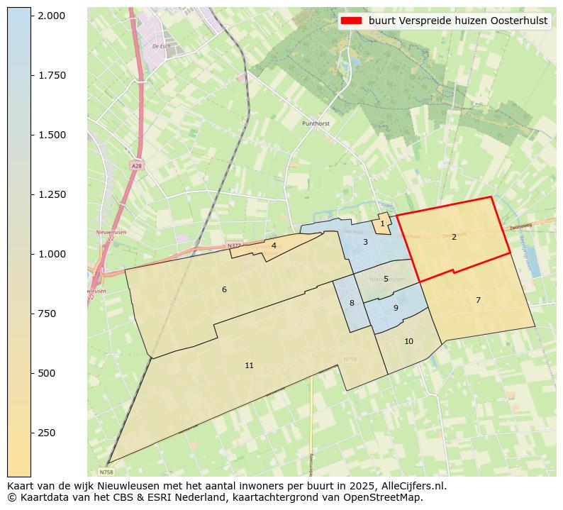 Afbeelding van de buurt Verspreide huizen Oosterhulst op de kaart.