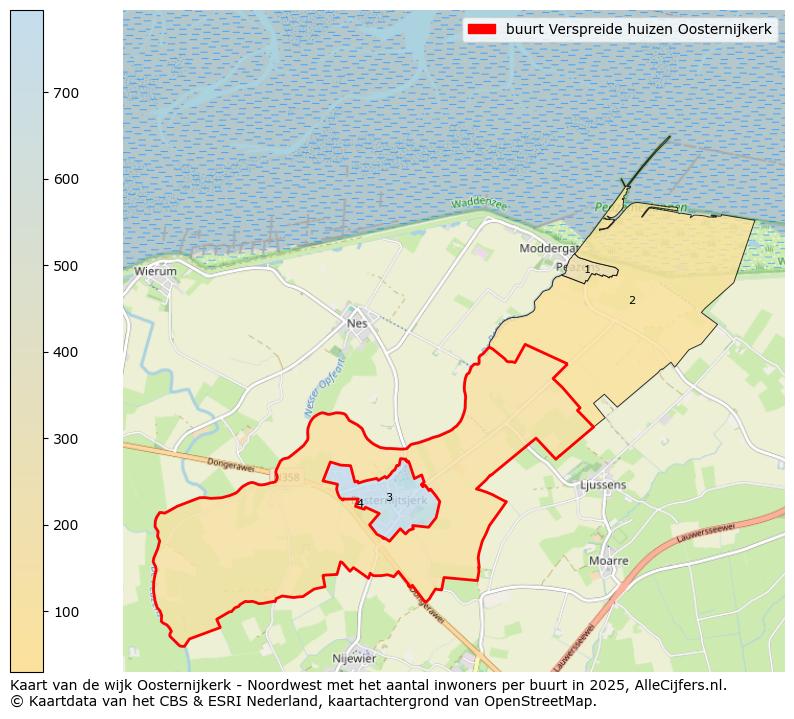 Afbeelding van de buurt Verspreide huizen Oosternijkerk op de kaart.