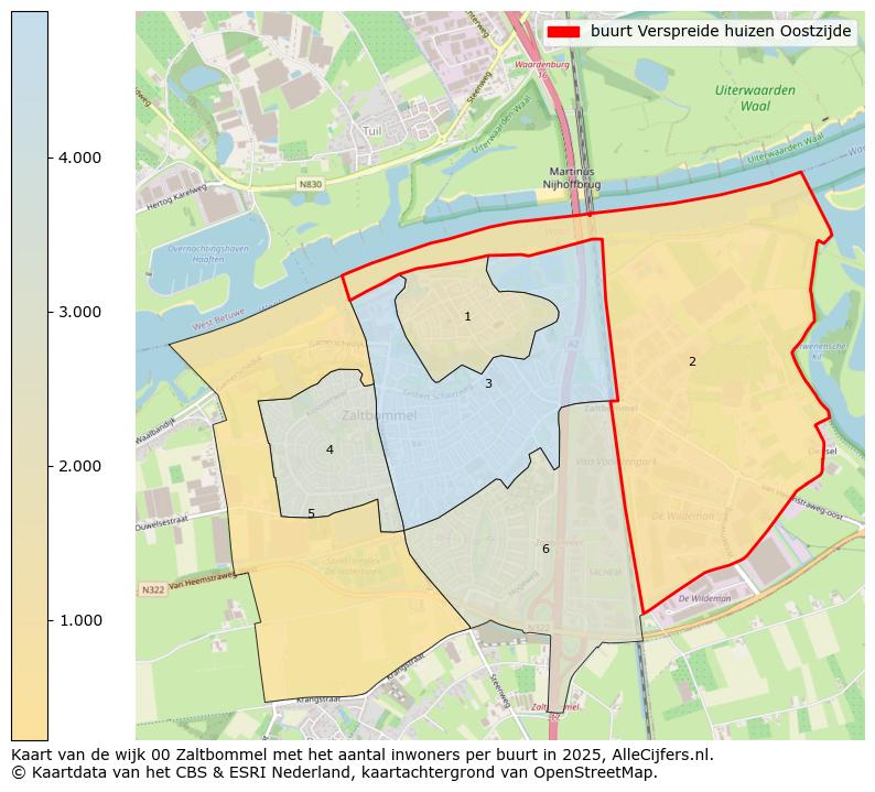 Afbeelding van de buurt Verspreide huizen Oostzijde op de kaart.