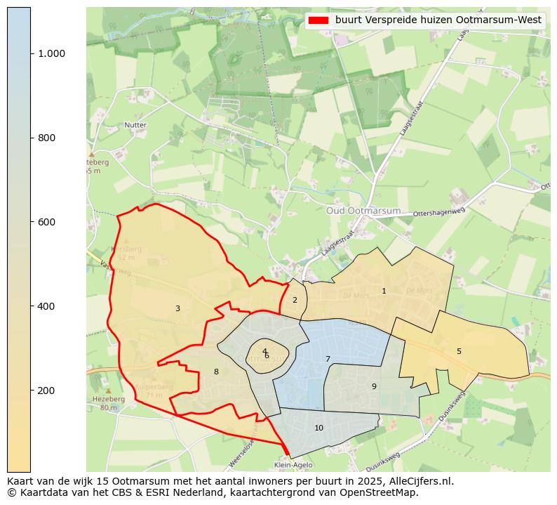 Afbeelding van de buurt Verspreide huizen Ootmarsum-West op de kaart.
