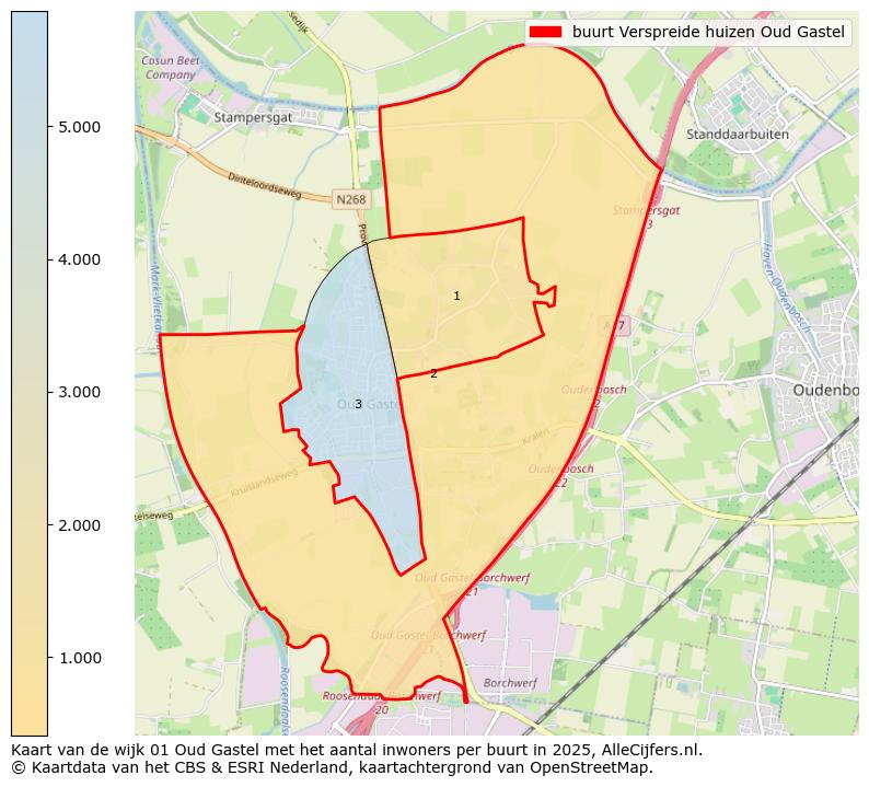Afbeelding van de buurt Verspreide huizen Oud Gastel op de kaart.