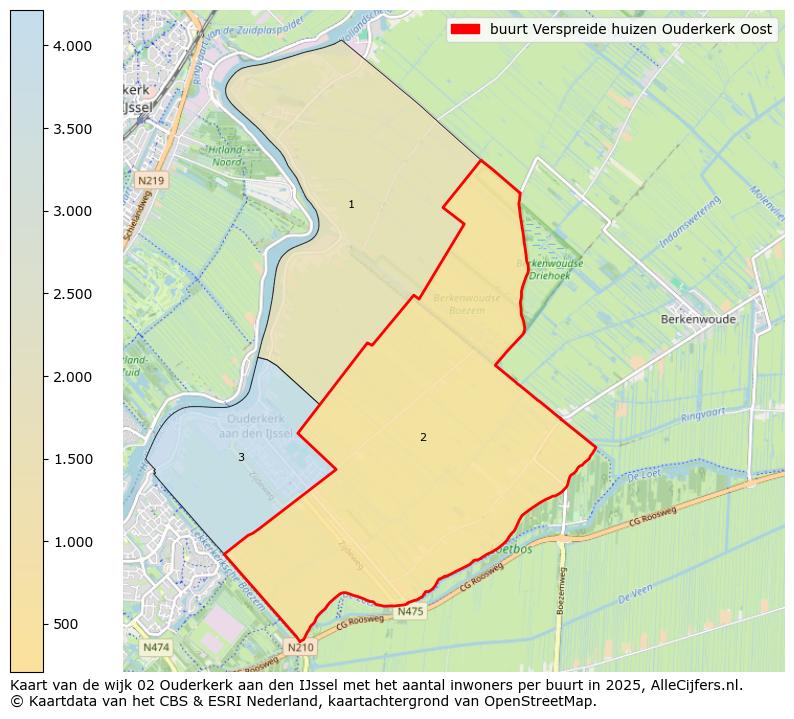 Afbeelding van de buurt Verspreide huizen Ouderkerk Oost op de kaart.