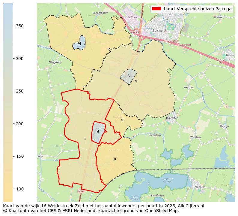 Afbeelding van de buurt Verspreide huizen Parrega op de kaart.