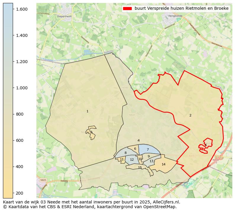 Afbeelding van de buurt Verspreide huizen Rietmolen en Broeke op de kaart.