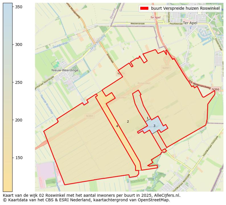 Afbeelding van de buurt Verspreide huizen Roswinkel op de kaart.