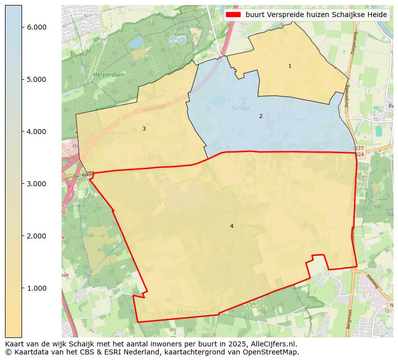 Afbeelding van de buurt Verspreide huizen Schaijkse Heide op de kaart.