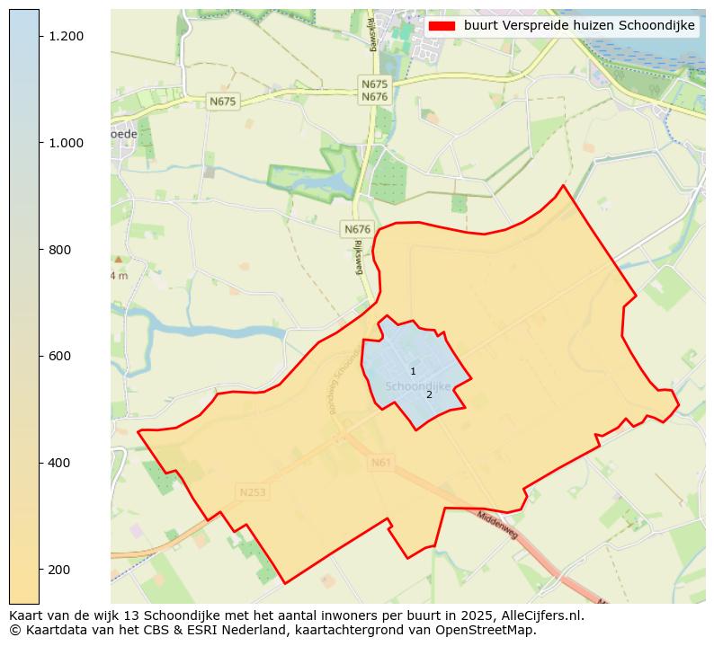 Afbeelding van de buurt Verspreide huizen Schoondijke op de kaart.