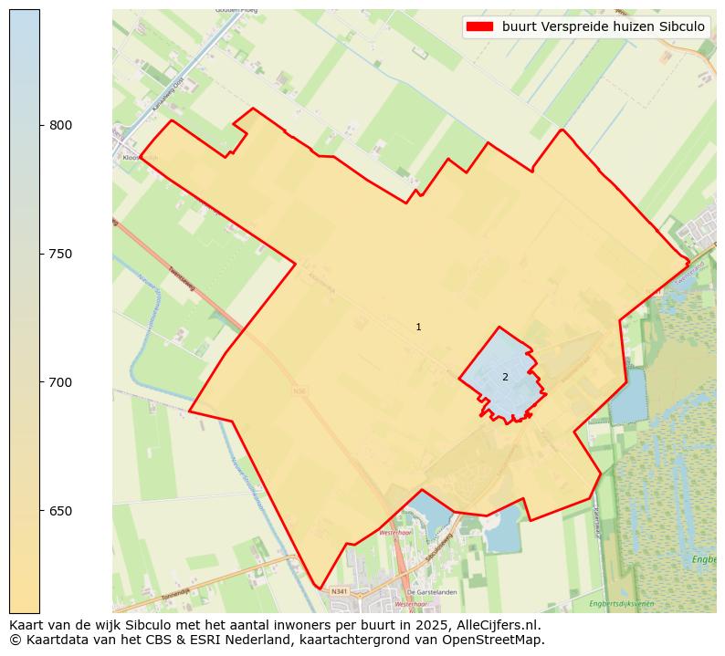 Afbeelding van de buurt Verspreide huizen Sibculo op de kaart.
