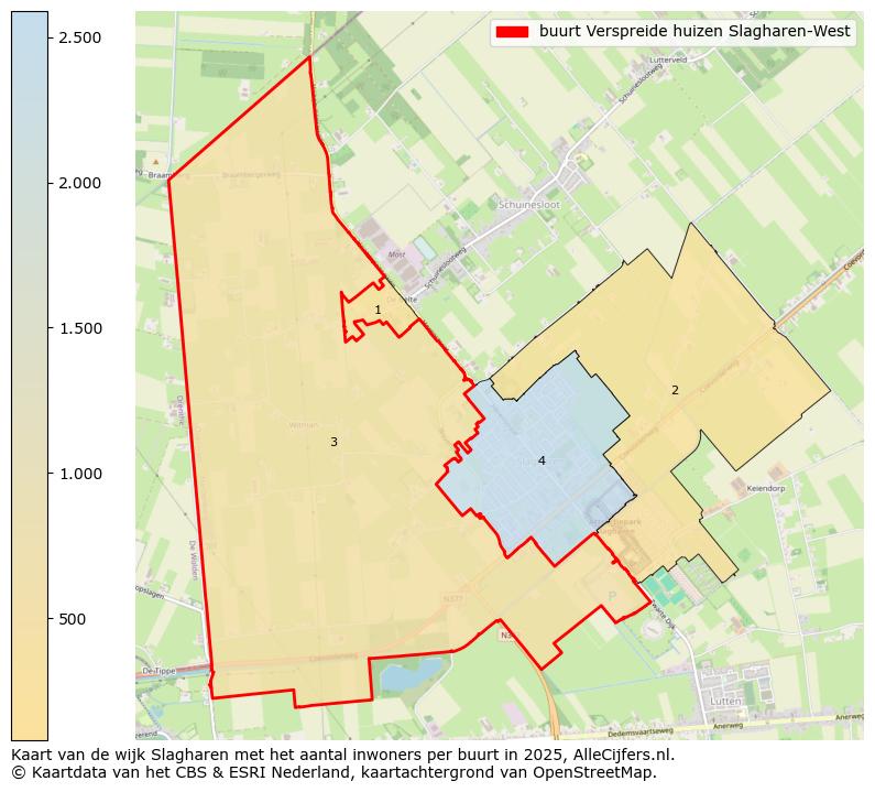 Afbeelding van de buurt Verspreide huizen Slagharen-West op de kaart.