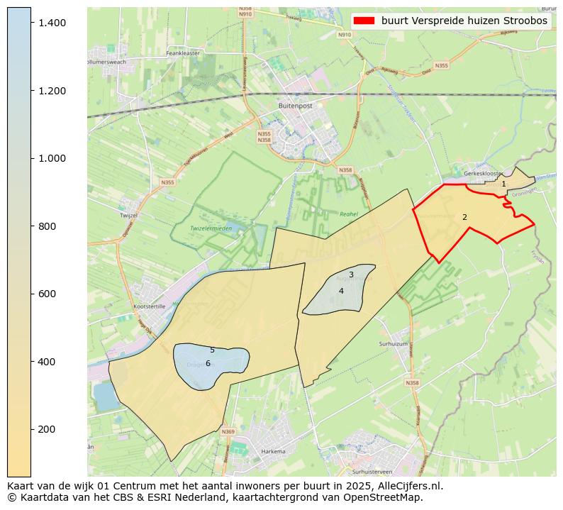 Afbeelding van de buurt Verspreide huizen Stroobos op de kaart.