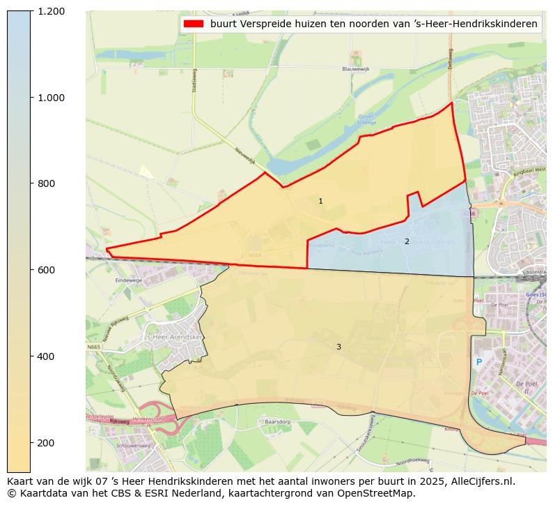 Afbeelding van de buurt Verspreide huizen ten noorden van ’s-Heer-Hendrikskinderen op de kaart.