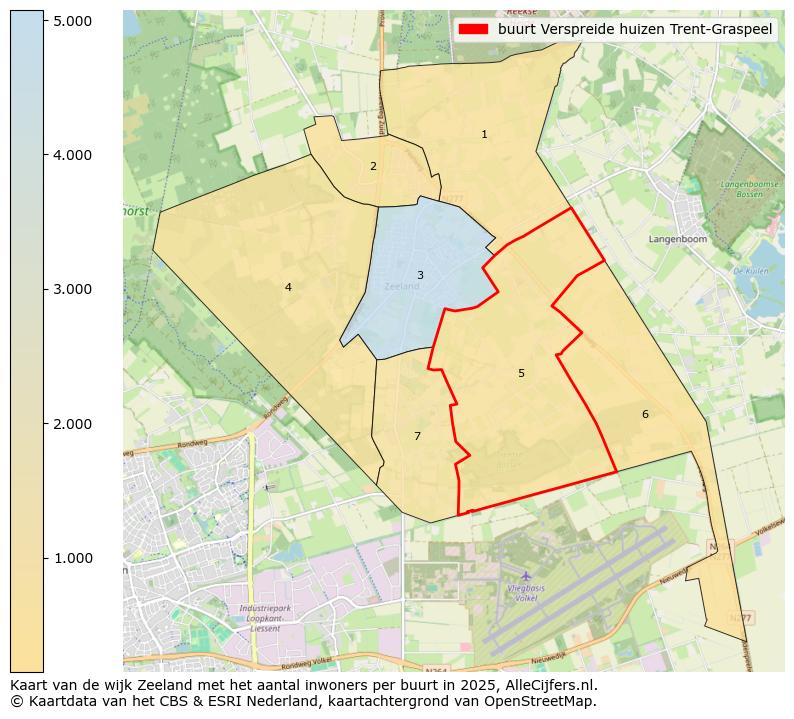 Afbeelding van de buurt Verspreide huizen Trent-Graspeel op de kaart.