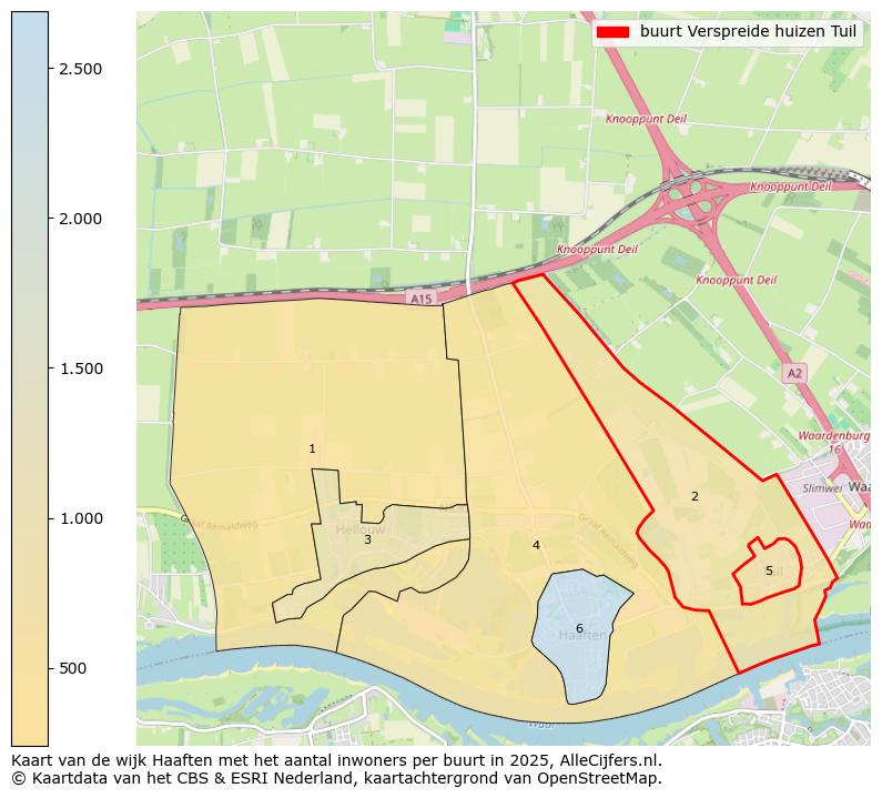 Afbeelding van de buurt Verspreide huizen Tuil op de kaart.