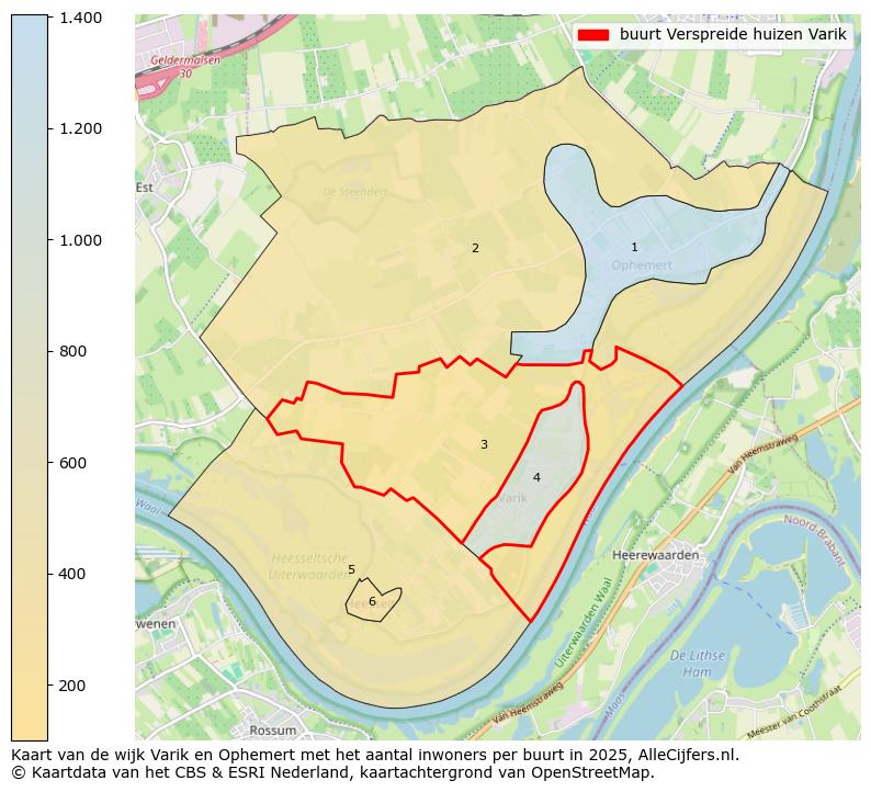 Afbeelding van de buurt Verspreide huizen Varik op de kaart.