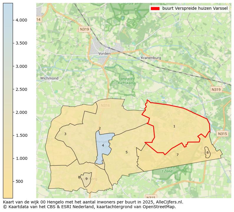 Afbeelding van de buurt Verspreide huizen Varssel op de kaart.