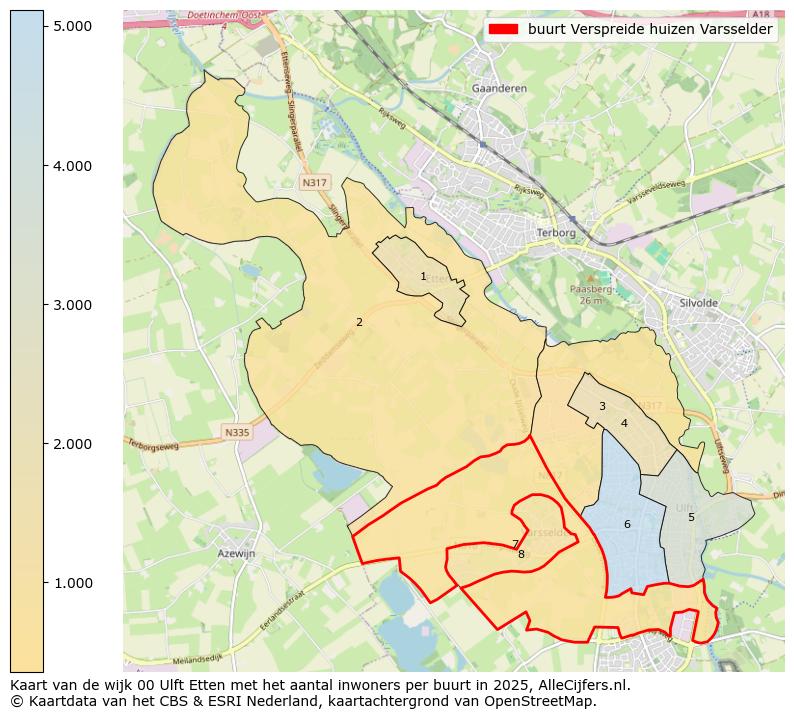 Afbeelding van de buurt Verspreide huizen Varsselder op de kaart.