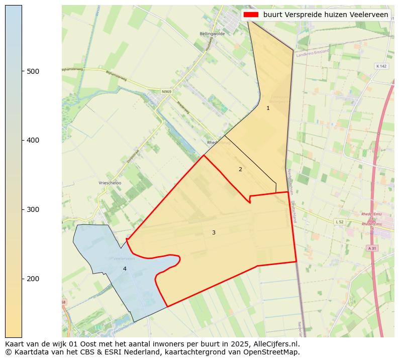 Afbeelding van de buurt Verspreide huizen Veelerveen op de kaart.