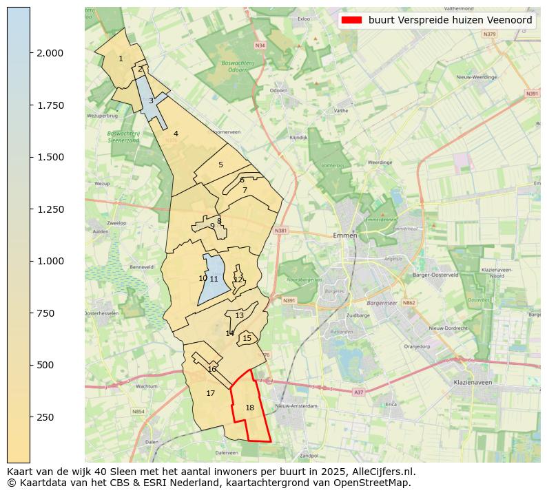 Afbeelding van de buurt Verspreide huizen Veenoord op de kaart.