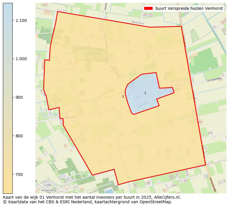 Afbeelding van de buurt Verspreide huizen Venhorst op de kaart.