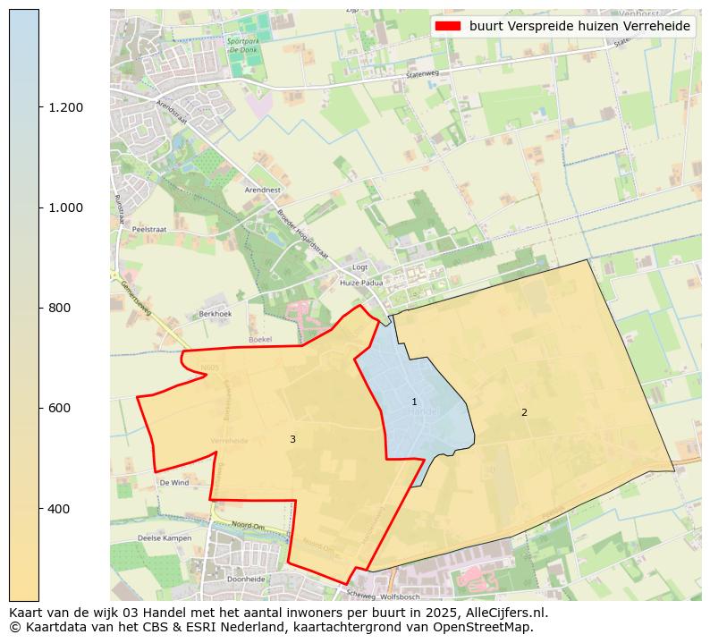 Afbeelding van de buurt Verspreide huizen Verreheide op de kaart.