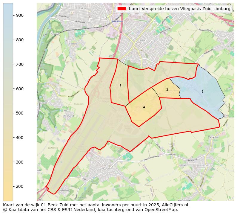Afbeelding van de buurt Verspreide huizen Vliegbasis Zuid-Limburg op de kaart.