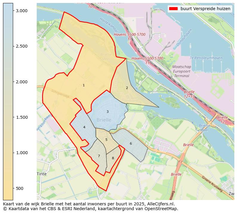 Afbeelding van de buurt Verspreide huizen op de kaart.