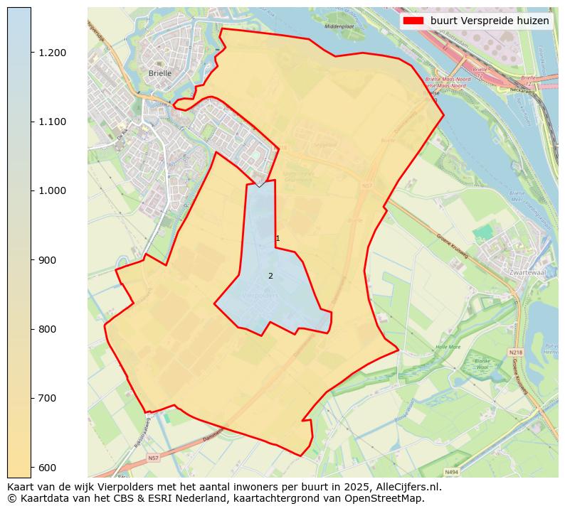 Afbeelding van de buurt Verspreide huizen op de kaart.