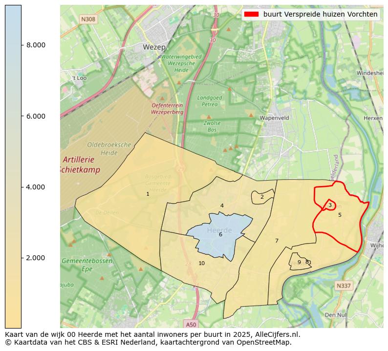 Afbeelding van de buurt Verspreide huizen Vorchten op de kaart.