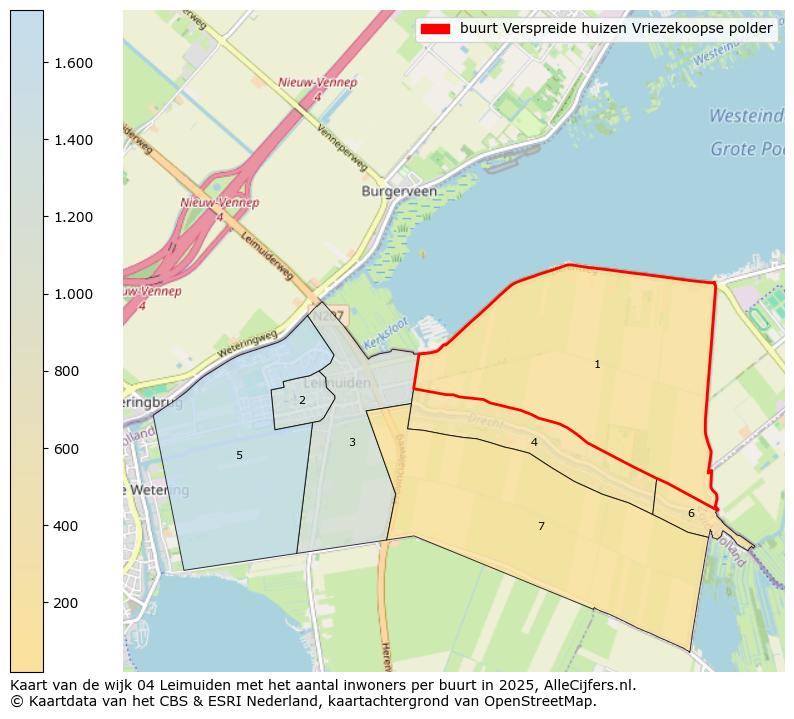 Afbeelding van de buurt Verspreide huizen Vriezekoopse polder op de kaart.