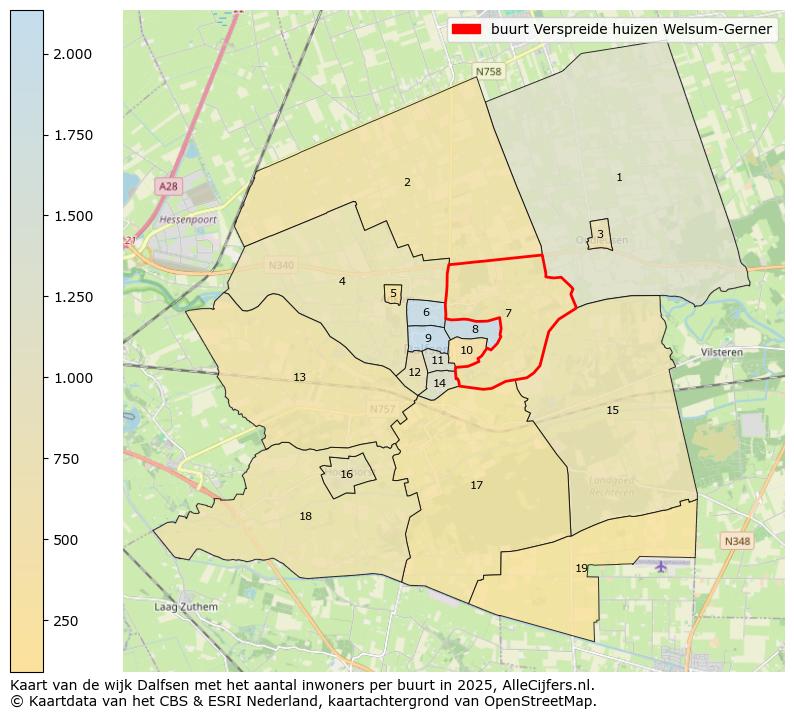 Afbeelding van de buurt Verspreide huizen Welsum-Gerner op de kaart.