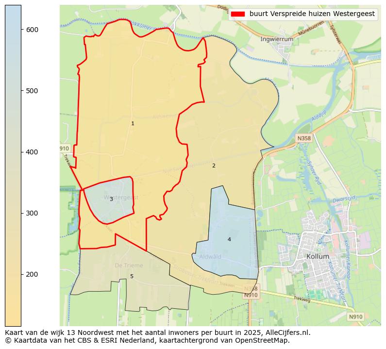 Afbeelding van de buurt Verspreide huizen Westergeest op de kaart.