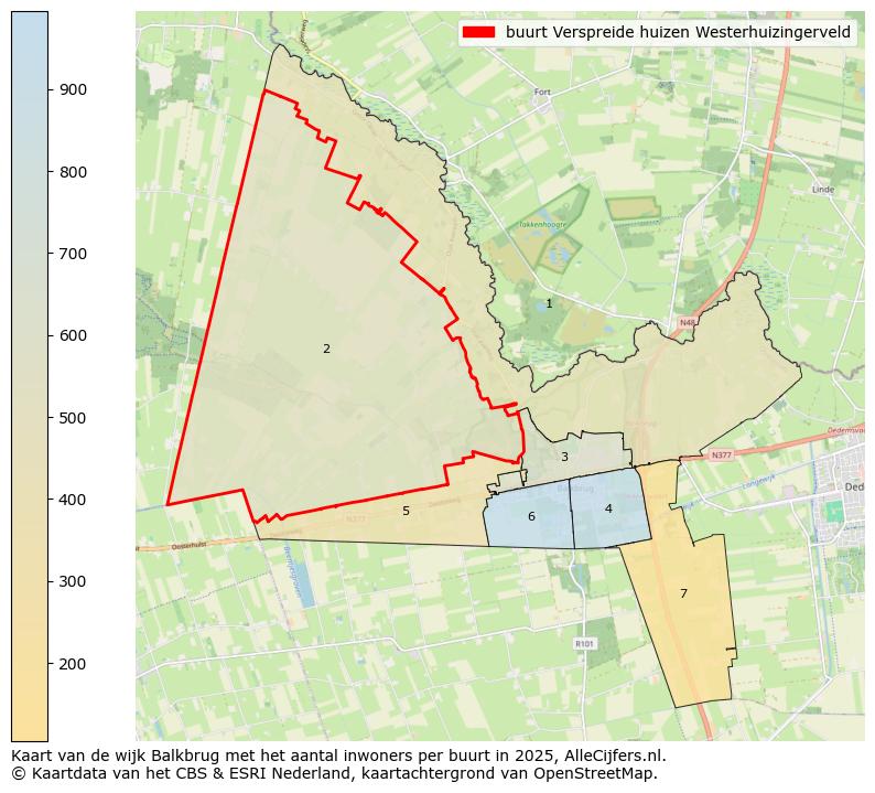 Afbeelding van de buurt Verspreide huizen Westerhuizingerveld op de kaart.