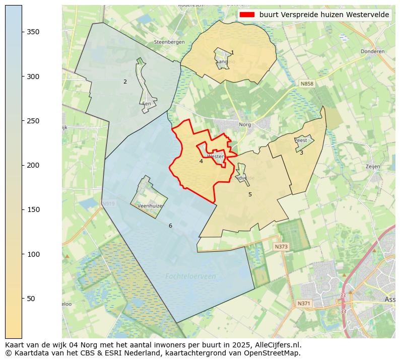 Afbeelding van de buurt Verspreide huizen Westervelde op de kaart.