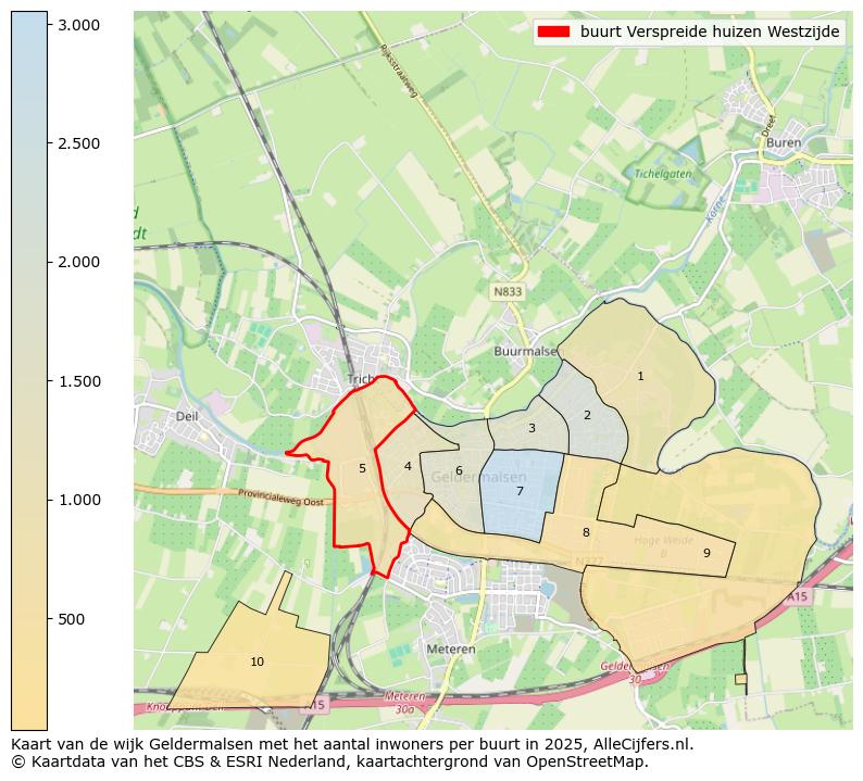 Afbeelding van de buurt Verspreide huizen Westzijde op de kaart.