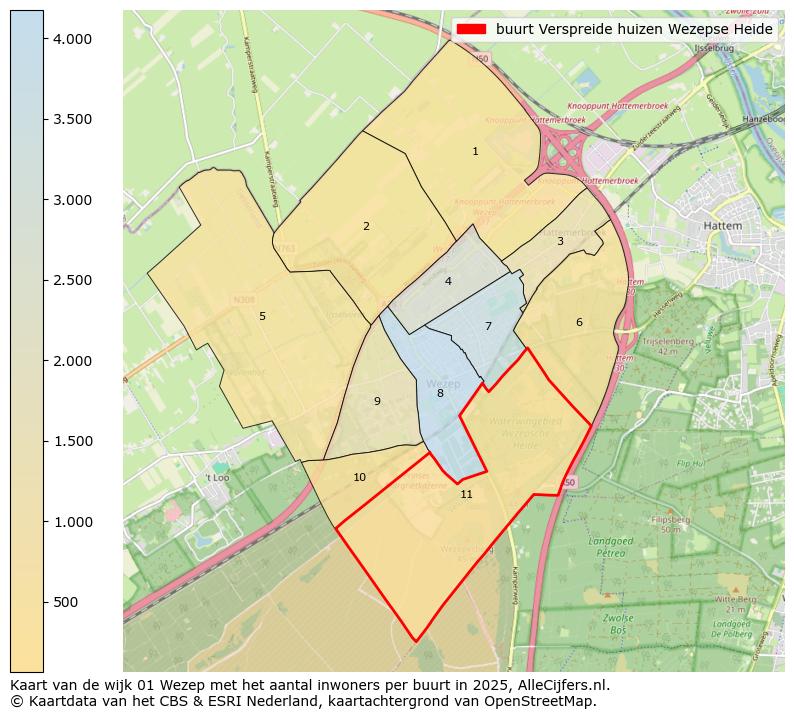 Afbeelding van de buurt Verspreide huizen Wezepse Heide op de kaart.