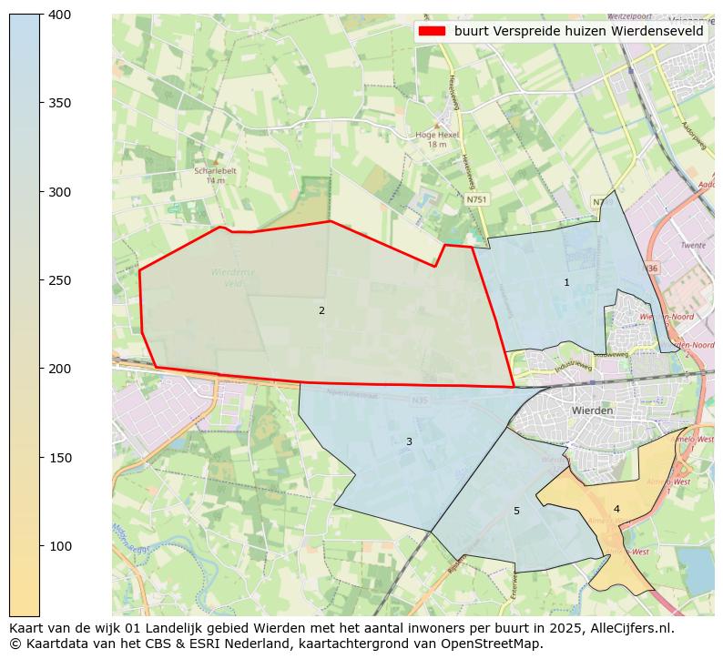 Afbeelding van de buurt Verspreide huizen Wierdenseveld op de kaart.