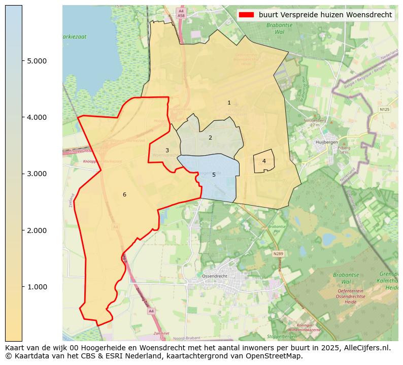 Afbeelding van de buurt Verspreide huizen Woensdrecht op de kaart.