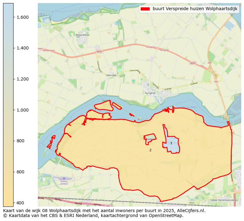 Afbeelding van de buurt Verspreide huizen Wolphaartsdijk op de kaart.