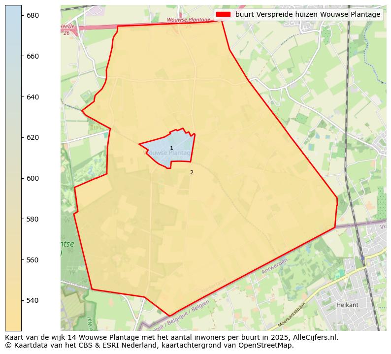Afbeelding van de buurt Verspreide huizen Wouwse Plantage op de kaart.