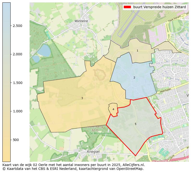 Afbeelding van de buurt Verspreide huizen Zittard op de kaart.