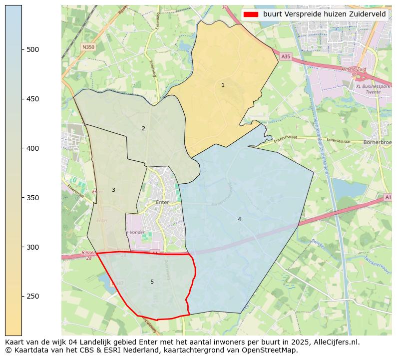 Afbeelding van de buurt Verspreide huizen Zuiderveld op de kaart.