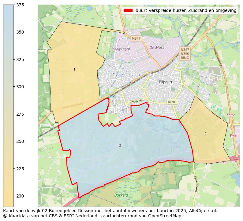 Afbeelding van de buurt Verspreide huizen Zuidrand en omgeving op de kaart.