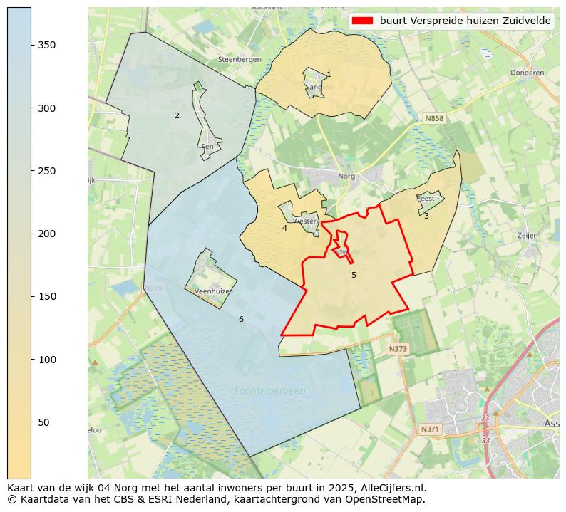 Afbeelding van de buurt Verspreide huizen Zuidvelde op de kaart.