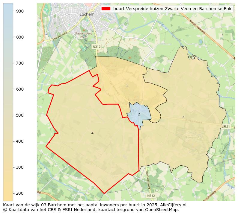 Afbeelding van de buurt Verspreide huizen Zwarte Veen en Barchemse Enk op de kaart.