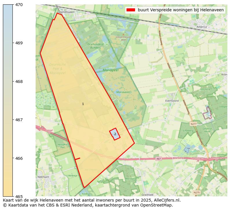 Afbeelding van de buurt Verspreide woningen bij Helenaveen op de kaart.