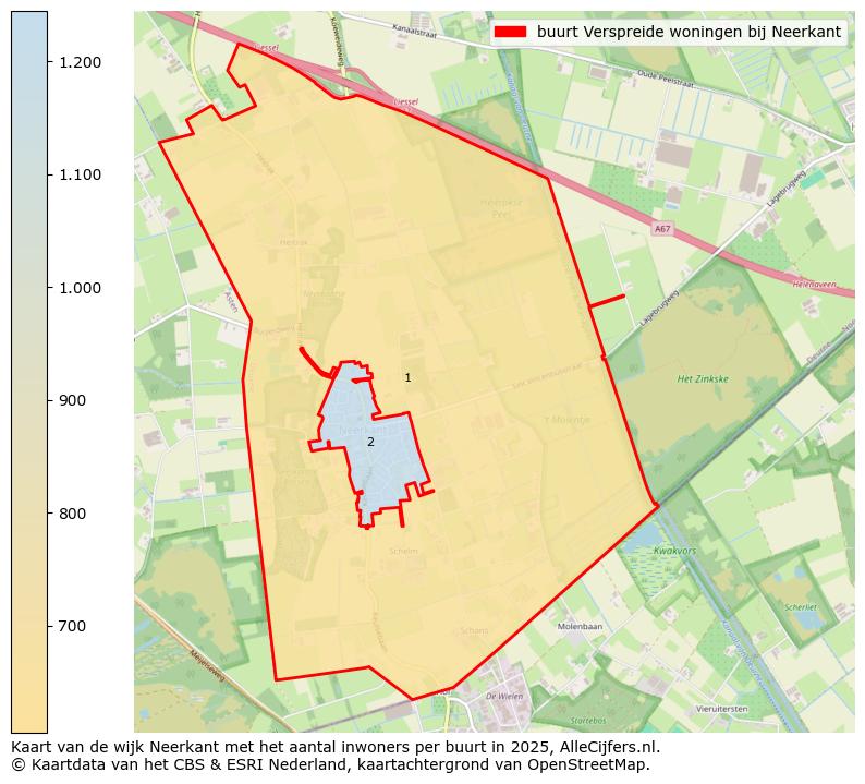 Afbeelding van de buurt Verspreide woningen bij Neerkant op de kaart.