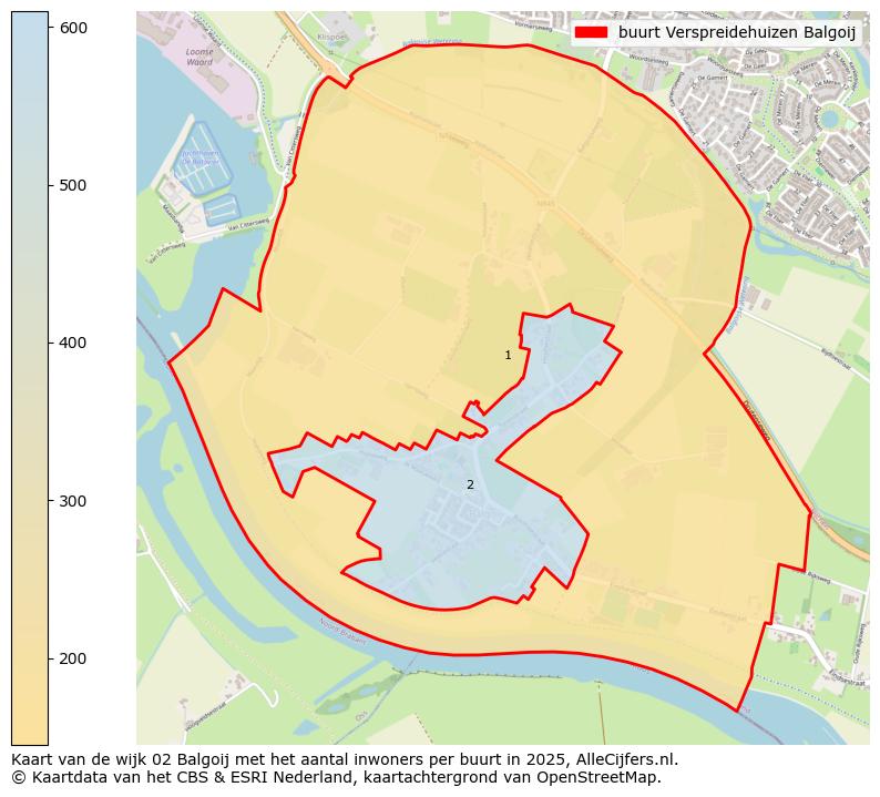 Afbeelding van de buurt Verspreidehuizen Balgoij op de kaart.