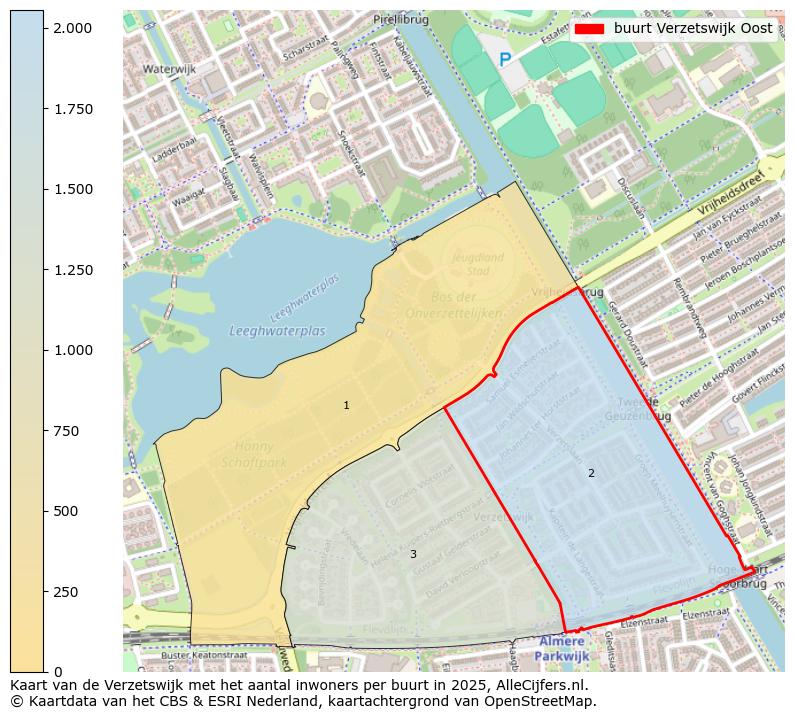 Afbeelding van de buurt Verzetswijk Oost op de kaart.