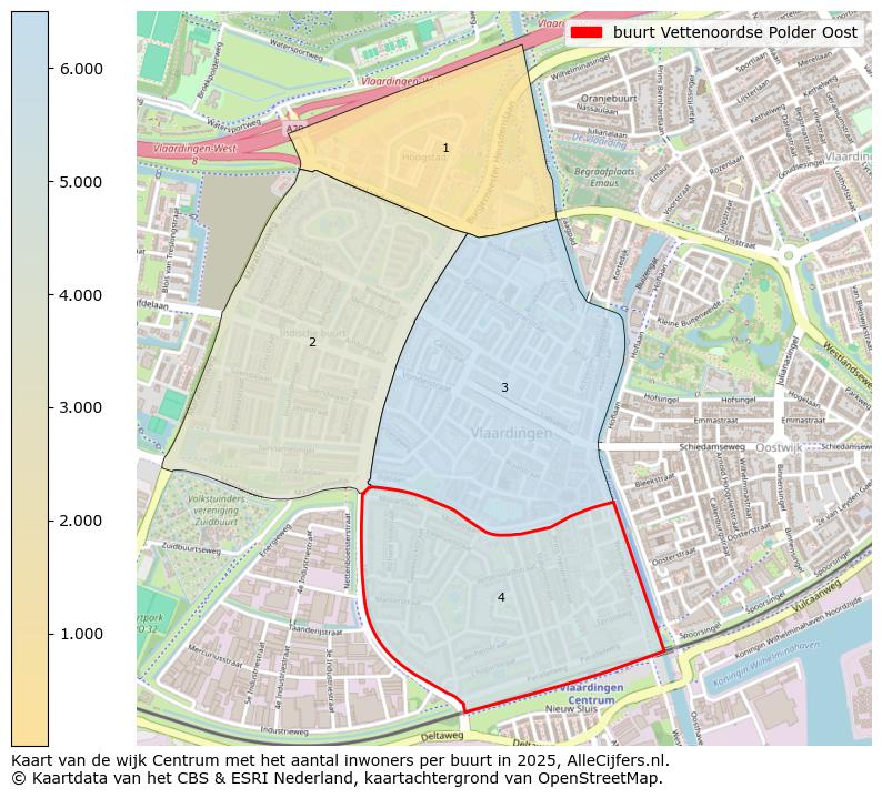 Afbeelding van de buurt Vettenoordse Polder Oost op de kaart.